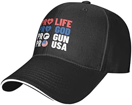 אלוהים מקצוען, פרופ 'חיים, פרו אקדח, כובעי הכובע של כובע הבייסבול של טראמפ כובעי הכובש של האישה המתכווננת הניתנת