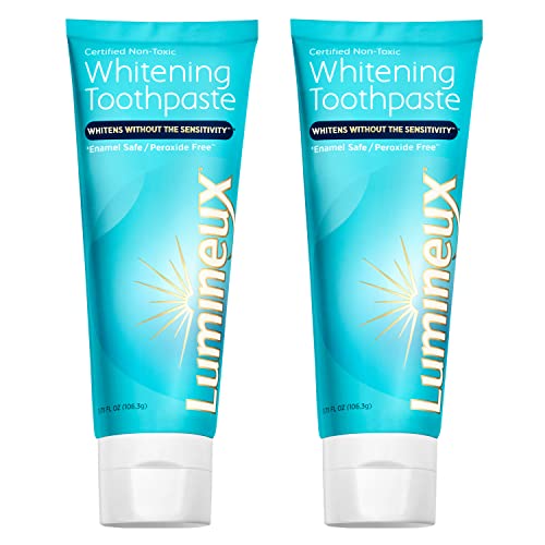 Lumineux שיניים משחת שיניים משחת שיניים 2 חבילה - אמייל בטוח לשיניים רגישות ולבנות יותר - מוסמך שאינו רעיל,