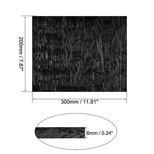 גיליון פום אצטל גיליון צלחת פוליאוקסימתילן 300 על 200 על 6 מ מ אורך רוחב על עובי שחור