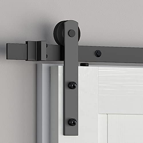 Skysen Slive Slive Barn Door Hardware Set Set Black