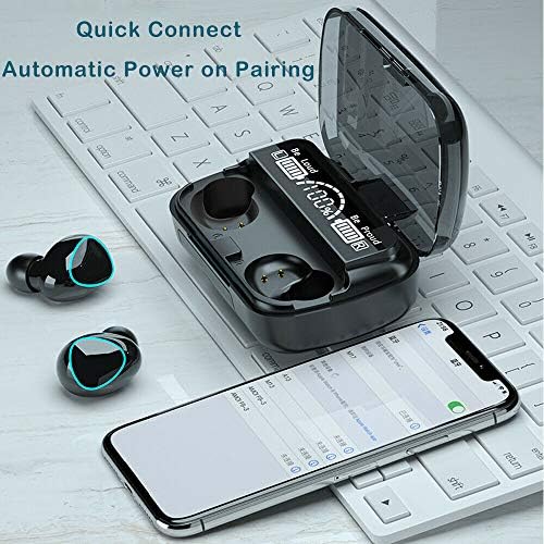 אוזניות אלחוטיות Bluetooth 5.1 אוזניות ל- LG K92 באוזניות אוזניים סטריאו אמיתי ספורט אטום מים/אוזניות