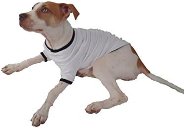 Tooloud תודה לאטה - חולצת כלבים כותנה חמודה ספל לבן עם שחור קטן