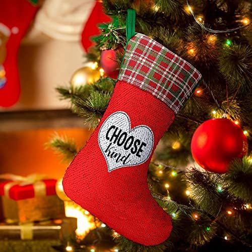 בחר נצנצים חביבים על גרבי חג חג המולד של חג המולד הפיך משתנים מלאי קסום עבור גרבי עץ חג המולד גרביים