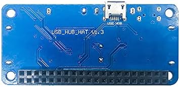Rakstore 4 יציאות כובע רכזת USB עבור Raspberry Pi 4b/3b+/3b/2b/b+/a+/zero/zero w usb ל- UART עבור ניפוי סדרתי תואם