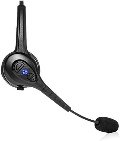 יתרון טייגר כחול בתוספת אוזניות Bluetooth אלחוטיות - משאיות מקצועיות ואוזניות משרדיות עם מיקרופון - עמיד, ביטול