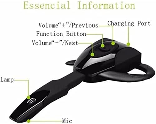 אוזניות Bluetooth של זאבו עקרב, אוזניות אלחוטיות עם מיקרופון מבטל רעש סטריאו, אוזן תלויה V5.3 אוזניות Bluetooth,