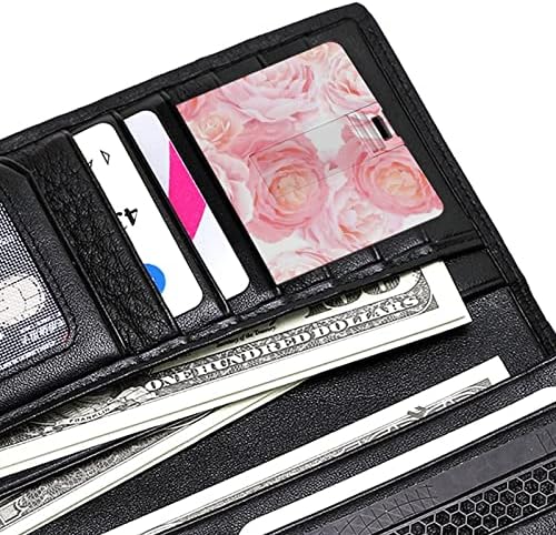 צבע אלגנטיות ורוד ורוד כרטיס אשראי USB כונני פלאש בהתאמה אישית של מזיכרון מפתח מתנות תאגידיות ומתנות לקידום