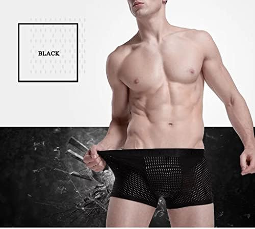 פוניט 5 יחידות גברים של תחתונים מגנטי לנשימה אלסטי בוקסר ספורט מכנסיים קצרים בתוספת גודל מודאלי
