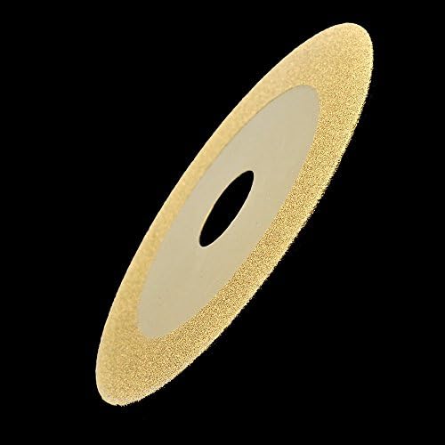 4 אינץ 'מצופה יהלום טחינה שטוח טחינה פיסול גלגל דיסק חצץ 150 זכוכית, צבע: זהב