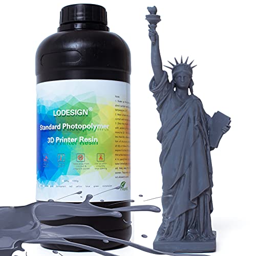 Lodesign 3D מדפסת שרף סטנדרטי פוטופולימר 405nm שרף לריפוח UV ריח נמוך ריח נמוך הדפסת דיוק גבוהה עבור מדפסות 3D