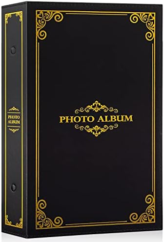 LANPN אלבום תמונות מסורתי 4x6 300 כיסים, אלבומי תמונות וינטג 'קלאסיות מחזיק 300 תמונות אופקיות 4x6