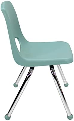 מפעל ישיר שותפים 10363-פו 14 בית ספר מחסנית כיסא, לערום תלמיד מושב עם כרום פלדה רגליים וכדור