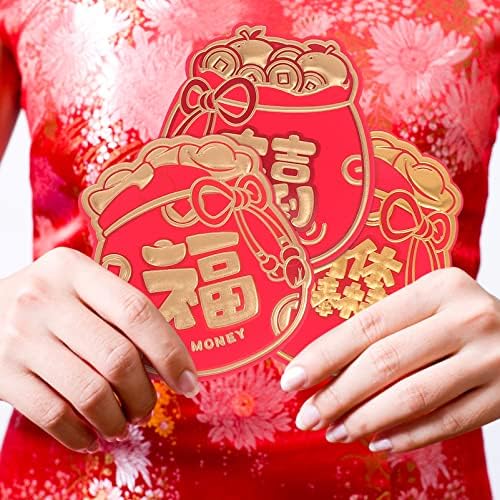 גנרי 18 יחידות 2022 3 משאלות לשנה החדשה הסינית מעטפת אדומה גלגל המזלות הסיני טייגר שנה מזל כסף אדום מנות