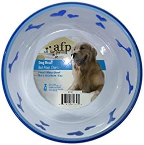 6 זכוכית כלב קערה עם חקוק לבבות וכלב עצמות על צד-אנטי להחליק חומר בסיס עבור חסון הגנה מפני כמה