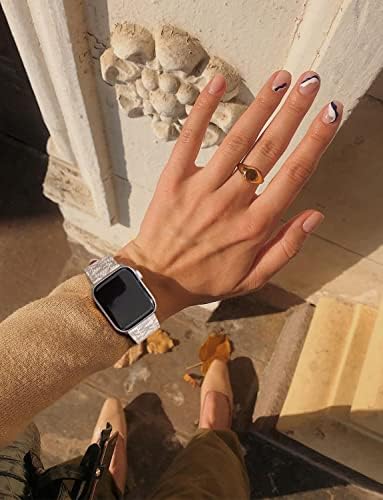 להקות שעון מעצבי יוקרה תואמות את Apple Watch לנשים נשים, רצועת החלפת וינטג