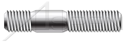 M24-3.0 x 75 ממ, DIN 938, מטרי, חתיכים, כפול קצה, קצה בורג 1.0 x קוטר, A2 נירוסטה