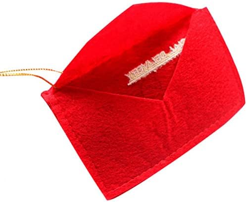 30 יחידות כדי אדום של קישוטי כסף שנה שקיות כרטיס פרפר תיק מחזיק הרגיש מתנות לטובת שאינו ארוג רקמת