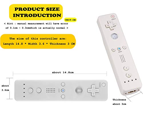 Yosikr שלם מרחוק אלחוטי עבור Wii wii u - 1 חבילה לבנה