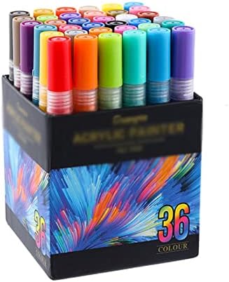 צבעי LXXSH Acrylic עט סמן צבע קבוע לכיוון קרמיקה ספל ספל חרסינה ספל בד עץ בדים בדים