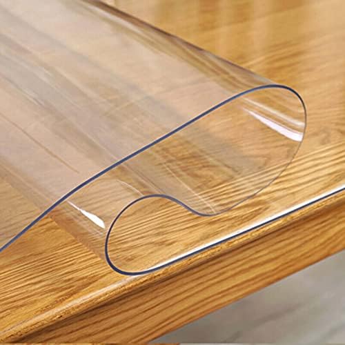 WEIGE 55 * 94 אינץ 'מגן שולחן מלבן מלבן מלבן שולחן שולחן עמיד למים עבירים כרית שולחן פלסטיק עבה שולחן אוכל מגן