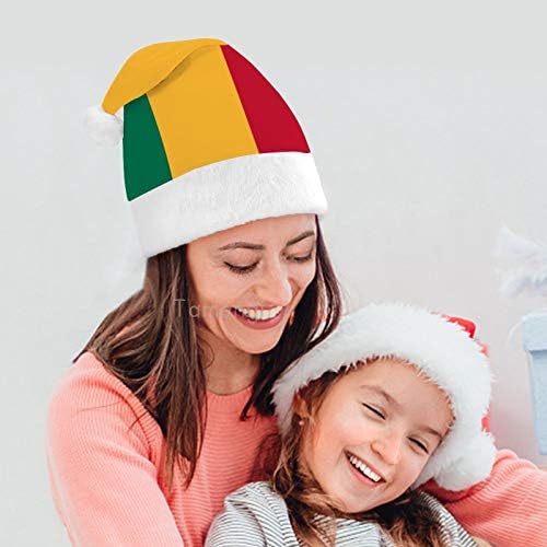 חג המולד סנטה כובע, מלי דגל חג המולד חג כובע למבוגרים, יוניסקס נוחות חג המולד כובעי לשנה חדשה