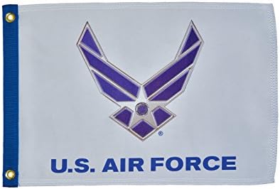ברוח כנפי חיל האוויר האמריקני דגל זוהר מבריק, 12 על 18 אינץ', 3654