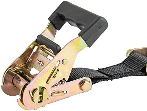 ShockStrap כבד מחגר רצועת רצועות קישור ירידות - 1.5 x 15 'W/ ווים מגודרים,, 3,000 קילוגרם חוזק
