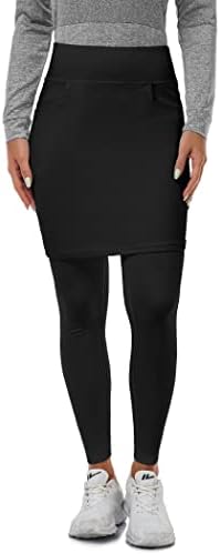 חצאיות של Skorts לנשים עם 4 כיסים מותניים גבוהים חצאים חצאים גולף אתלטית סקורט עבור טניס אימון ריצה מזדמנים