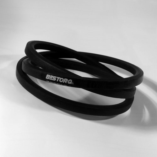 Bestorq AA90 גומי V-BELT, עטוף/משושה, שחור, 92 אורך x 0.5 רוחב x 0.42 גובה