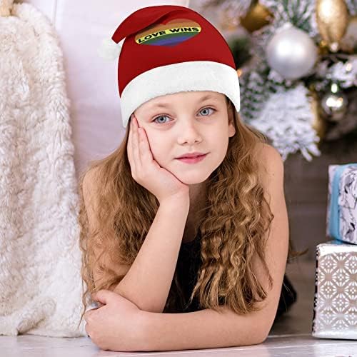אהבה זוכה קטיפה חג המולד כובע שובב ונחמד סנטה כובעי עם קטיפה ברים ונוחות אוניית חג המולד קישוט