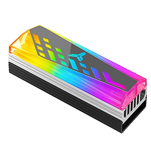 מחברים Jonsbo Argb M.2 2280 SSD Chearsink הניתן להתייחסות ל- RGB סגסוגת סגסוגת קירור קירור קירור עם רפידות תרמיות
