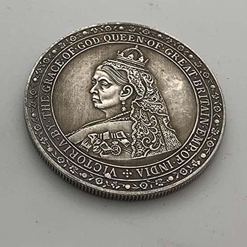 נדודים מטבע מלכת פליז ישן כסף מדליית אוסף מטבע האריה נחושת כסף מטבע קרפט הנצחה מטבע