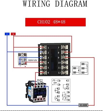 Xuefu פלט כפול SSR וממסר CH102 CH402 CH702 CH902 שני פלט ממסר LCD דיגיטלי PID בקר טמפרטורה חכם 48-240V AC