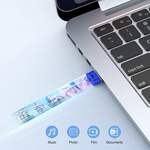 K & ZZ 64GB 5 חבילה כונני פלאש USB עם שרוך 64 גרם כונן USB קטן USB אולטרה מתאים כונני פלאש