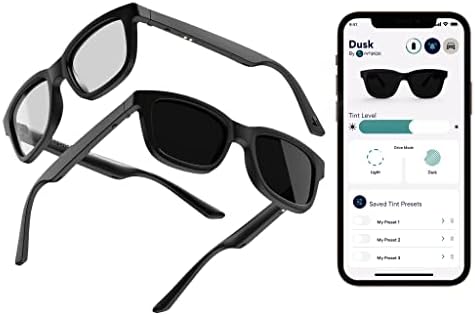 אפליקציית אמפר דמדומים עם משקפי שמש חכמים מתכווננים