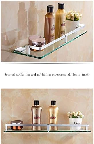 Lianxiao - מדף אמבטיה אלומיניום מדף זכוכית אמבטיה אמבטיה שבה יחידה מראה מסגרת קדמית מסגרת קלה