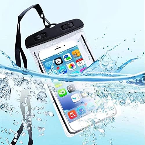 גואגל 2 יחידות טלפון נייד עמיד למים תיק שקוף רצועת כבל עבור חוף בריכה