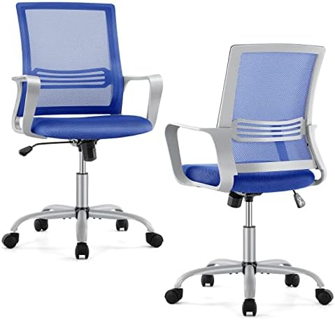 משרד כיסא-ארגונומי משרד כיסא אמצע חזרה משרד שולחן כיסא עם גלגלי כיסא מחשב עם תמיכה המותני בית משרד כיסא עם