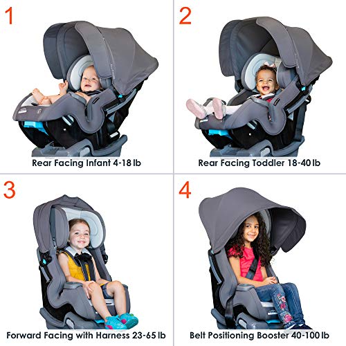 מגמת התינוקות מכסה אותי 4 ב 1 מושב רכב להמרה, וספה, 18.25 אינץ '
