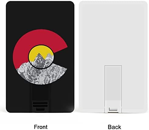 דגל קולורדו דגל מוטיין כרטיס אשראי USB כונני פלאש בהתאמה אישית של מקל מזיכרון מפתח מתנות תאגידיות ומתנות לקידום