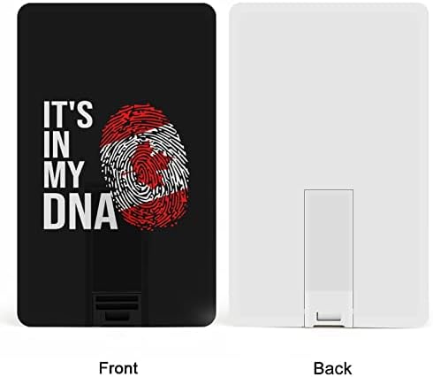 זה ב- DNA שלי דגל קנדי ​​כונן USB עיצוב כרטיסי אשראי כונן הבזק USB כונן אגודל דיסק 64 גרם