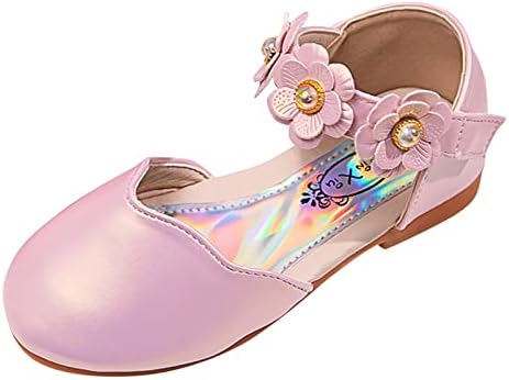 בנות חתונה סנדלי בנות תינוק נסיכת נעלי פרל פרח סנדלי ריקוד נעלי תינוקות פרל בלינג נעליים אחת ילדים