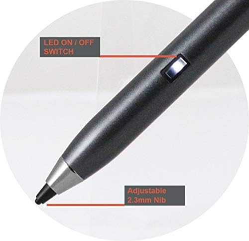 עט חרט דיגיטלי של Broonel Grey Point דיגיטלי תואם לטאבלט Lenovo 10 10.1