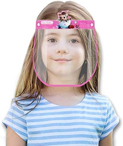 ילדים מגן פנים קריקטורה קל משקל פנים משמר רחיץ לשימוש חוזר בטיחות פנים בנדנות מגן פנים לילדים
