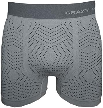 Crazy Cool® Mens נוח כיף ניילון חלק בוקסר קצר 6-חבילה