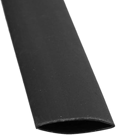 AEXIT פוליאולפין חום ציוד חשמלי להתכווץ צינור כבל חוט שרוול 25 מטר אורך 7 ממ דיא פנימי שחור