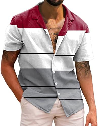 2023 גברים חדשים שרוול קצר מזדמן אביב אביב קיץ פנה צוואר 3D חולצות מודפסות חולצות חולצות אופנה