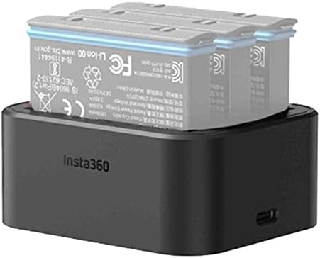 Insta360 x3 סוללה וצרור רכזת טעינה מהירה - כולל רכזת טעינה מהירה + סוללה 1 עבור Insta360 x3 360 מצלמה