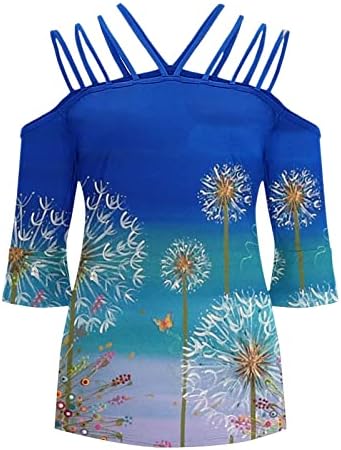 חולצת חולצה בראנץ 'חולצה לבנות סתיו סתיו קיץ 3/4 שרוול 2023 כותנה גרפיקה סגול דופ טוניקה רזה טוניקה.