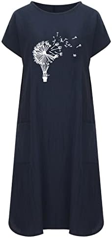 שמלות סקסיות של נוקמופו לנשים שמלות קיץ אופנתיות להדפסת כיס, שמלות שרוולים קצרות שמלות נשים שמלות